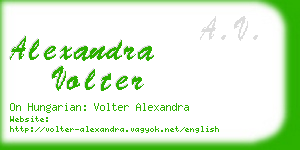 alexandra volter business card